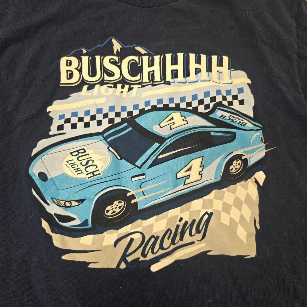 Nascar BUSCH LIGHT Racing tee Men's size M
